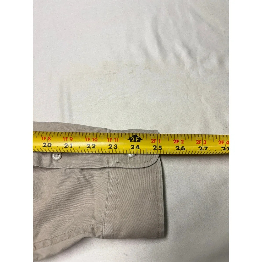 Polo Ralph Lauren Blaire Shirt Mens XL Khaki Tan Cotton Twill Button Down L/S